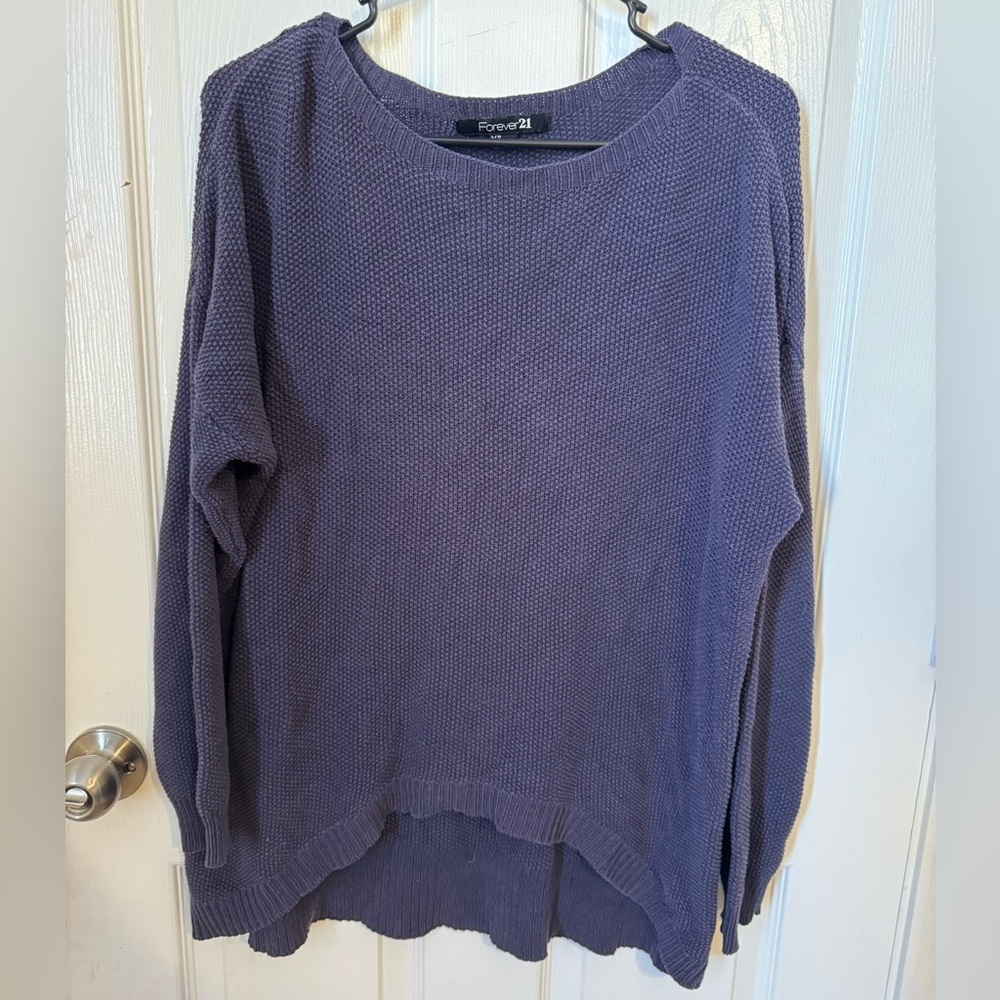 Navy Blue Knitted Sweater